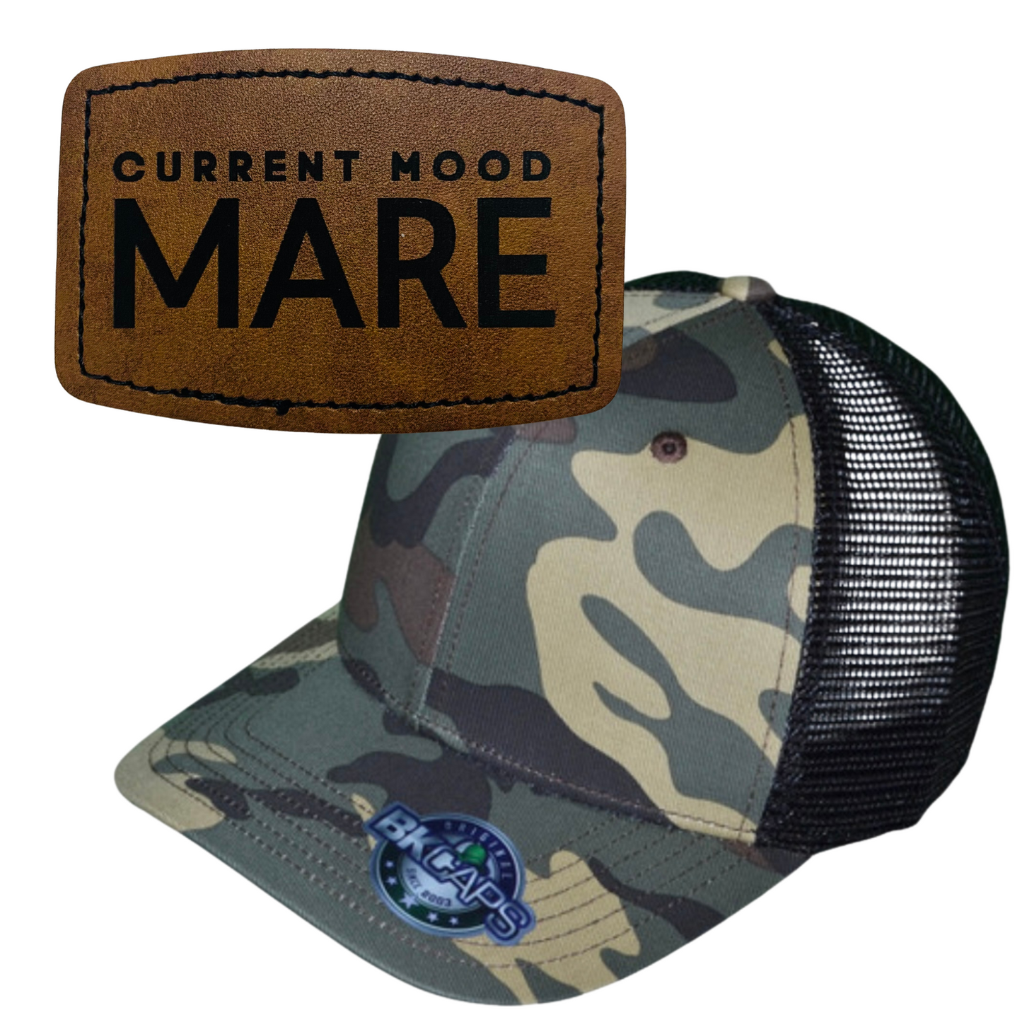 MARE LEATHER PATCH HAT