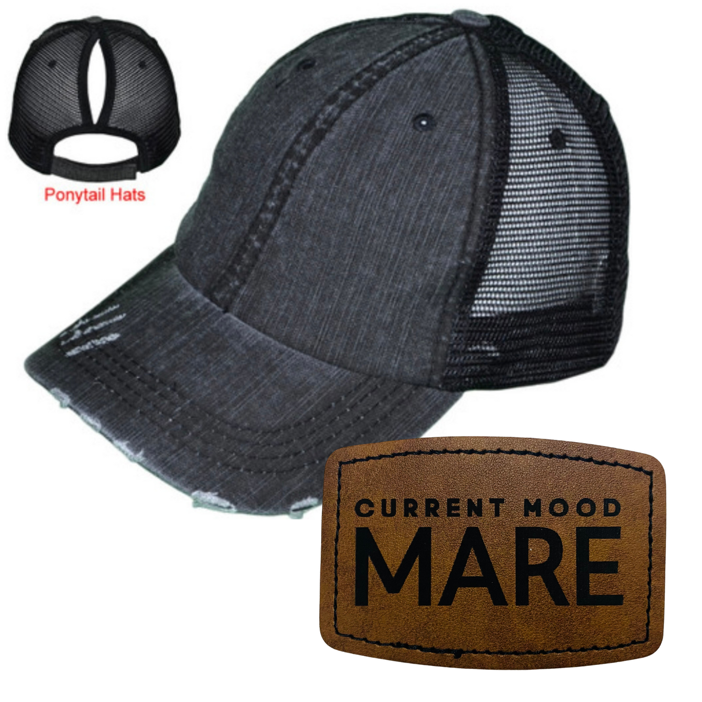 MARE LEATHER PATCH HAT