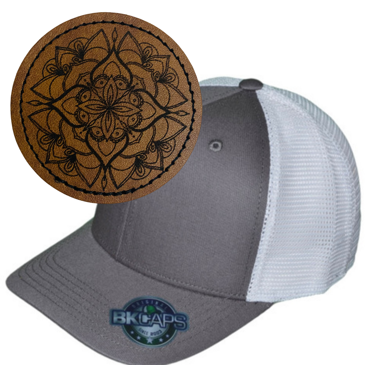 MANDALA LEATHER PATCH HAT