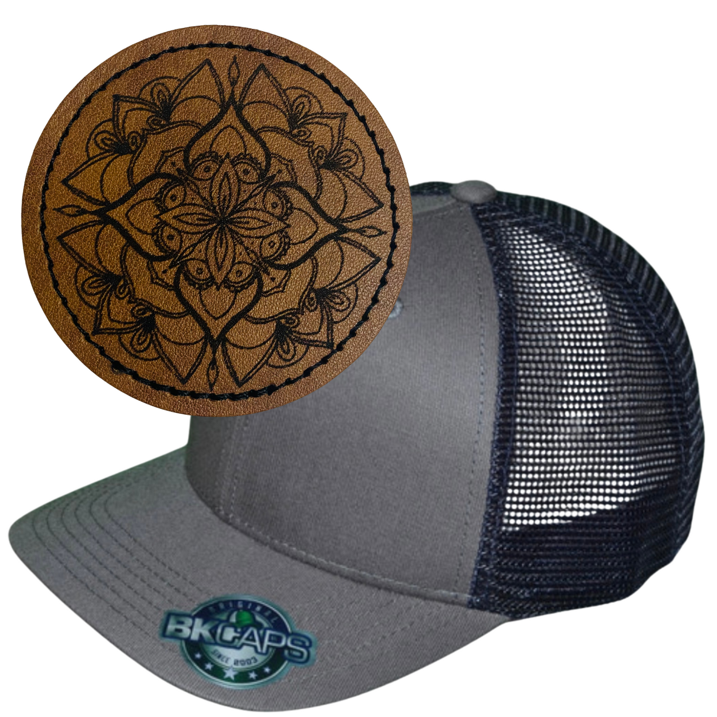 MANDALA LEATHER PATCH HAT