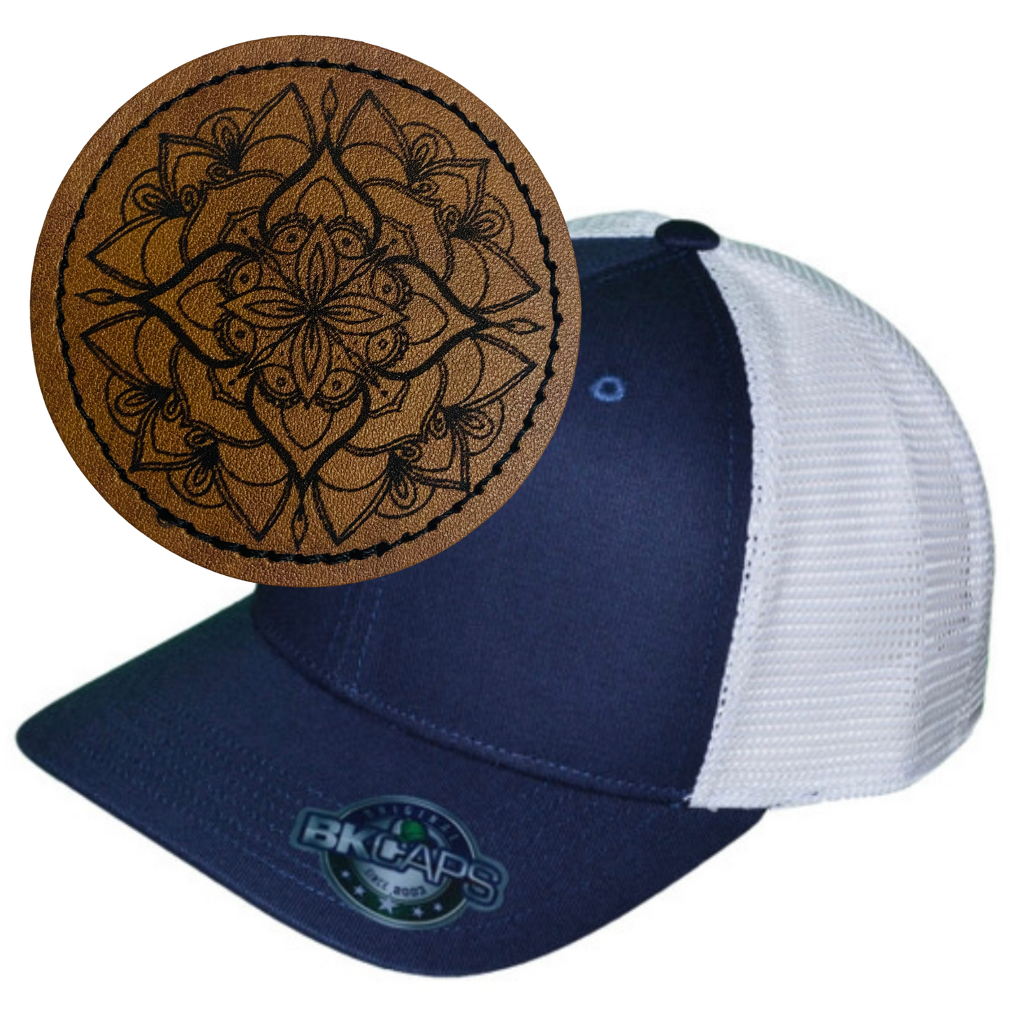 MANDALA LEATHER PATCH HAT
