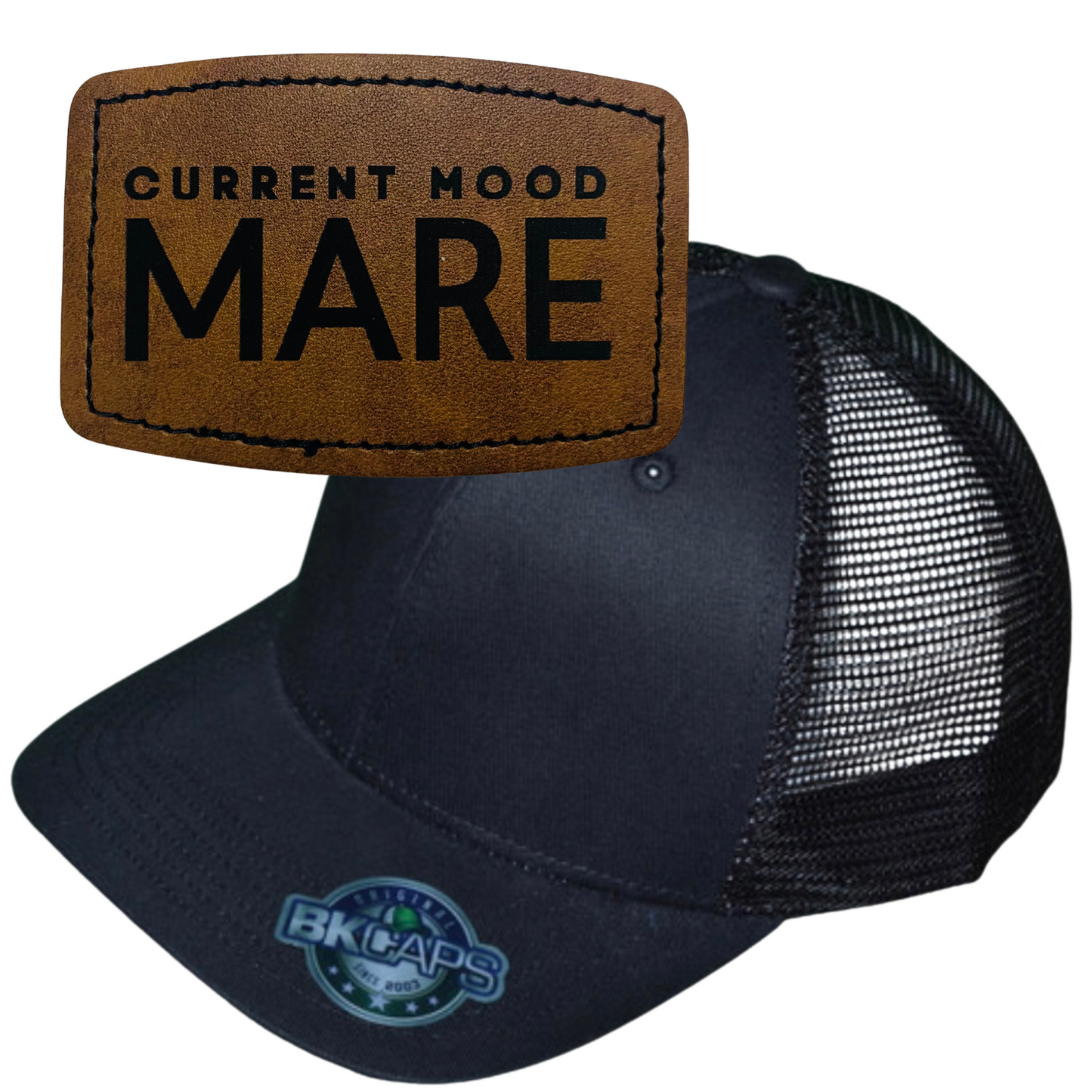 MARE LEATHER PATCH HAT