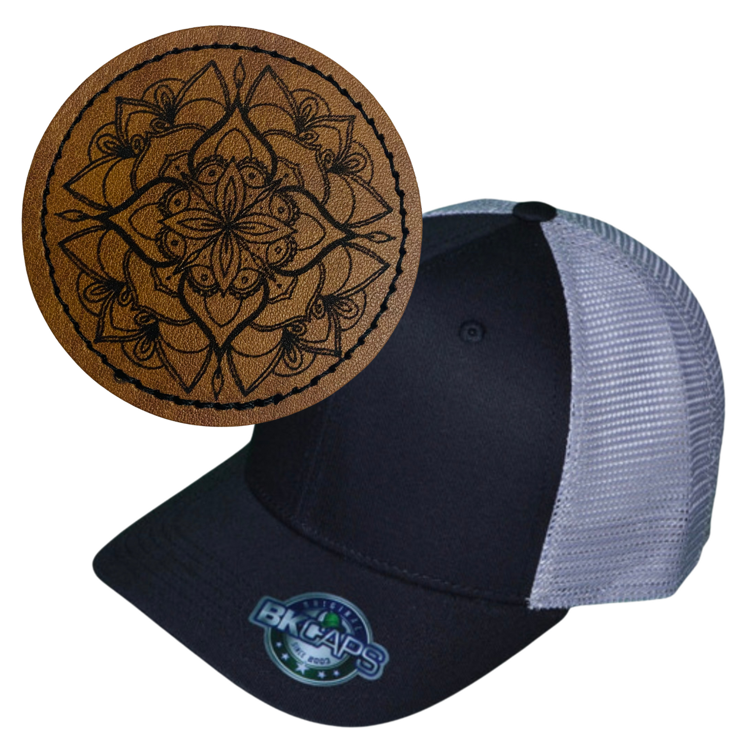 MANDALA LEATHER PATCH HAT