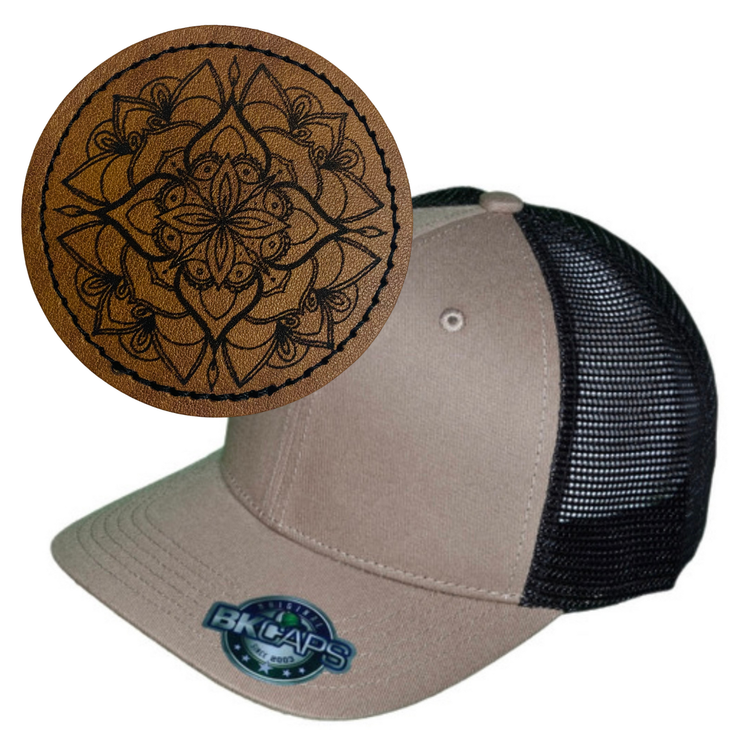 MANDALA LEATHER PATCH HAT