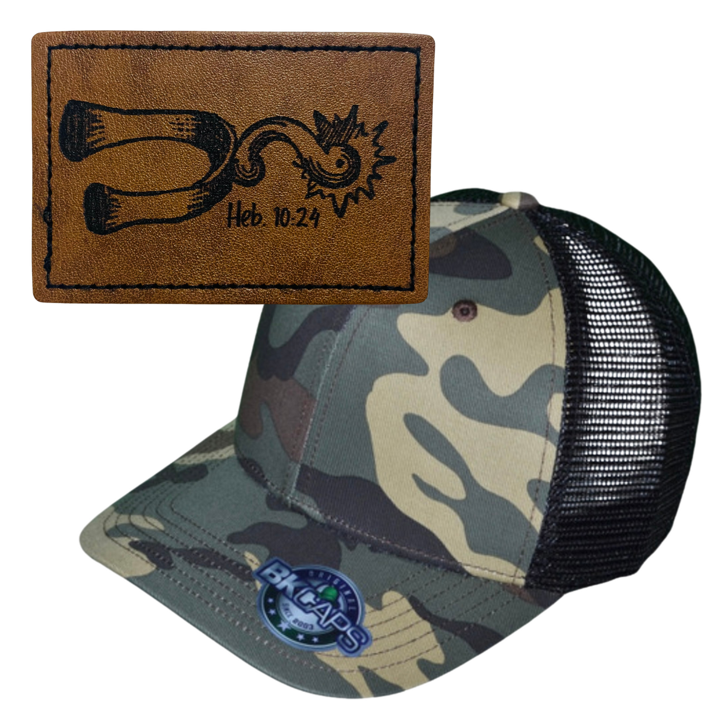 SPUR LEATHER PATCH HAT