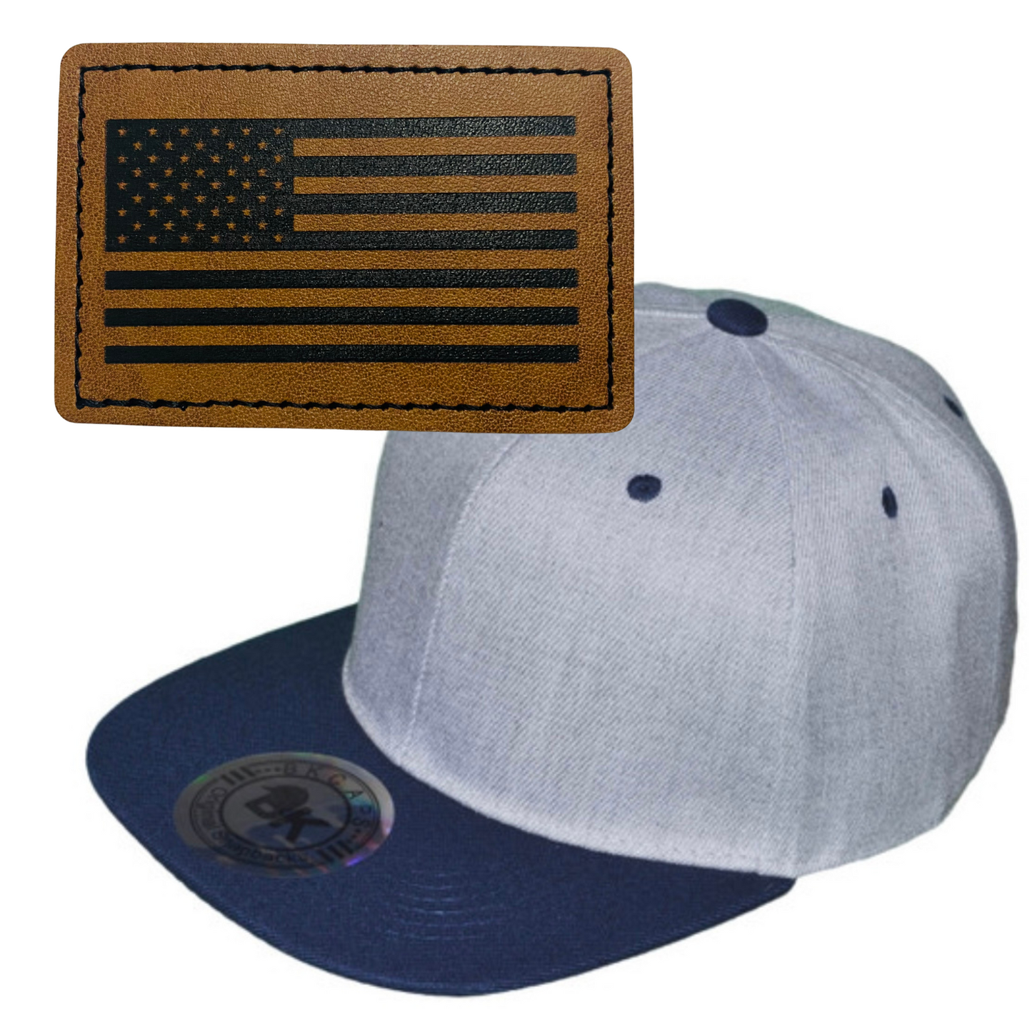 FLAG LEATHER PATCH HAT