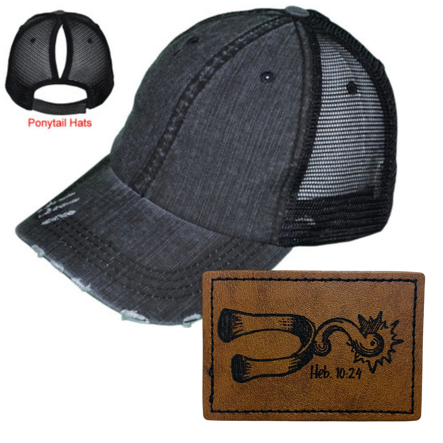 SPUR LEATHER PATCH HAT