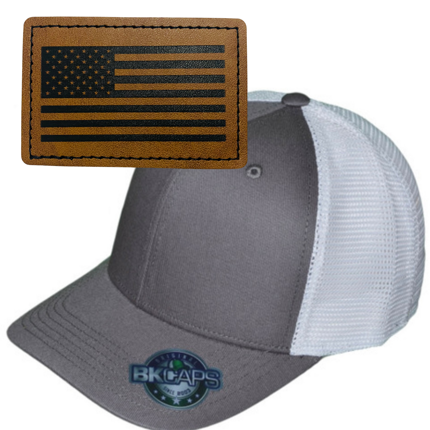 FLAG LEATHER PATCH HAT