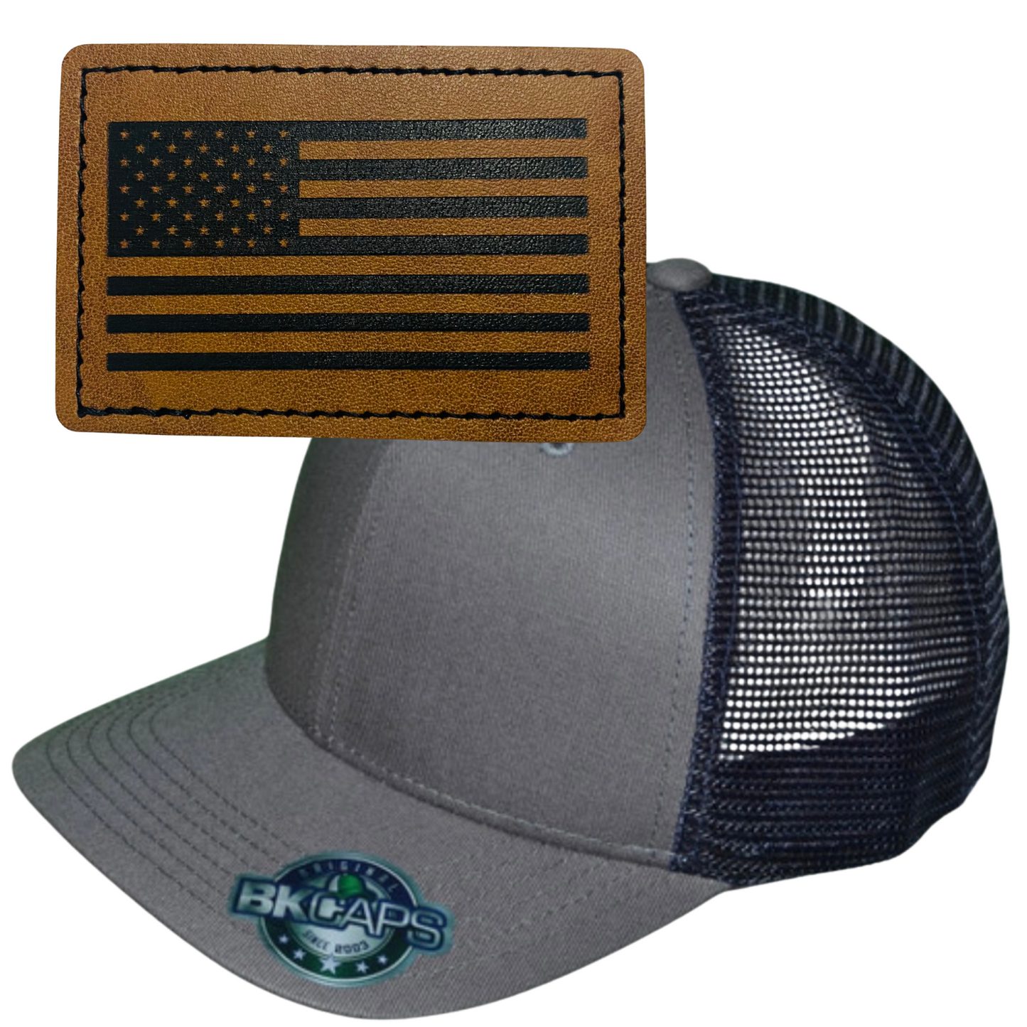 FLAG LEATHER PATCH HAT