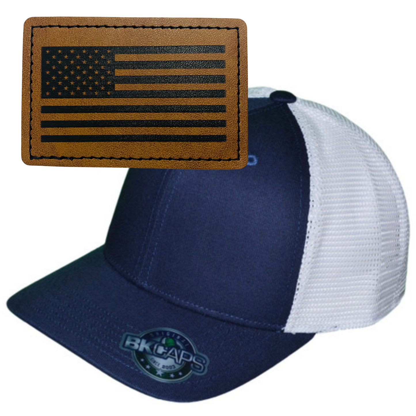 FLAG LEATHER PATCH HAT