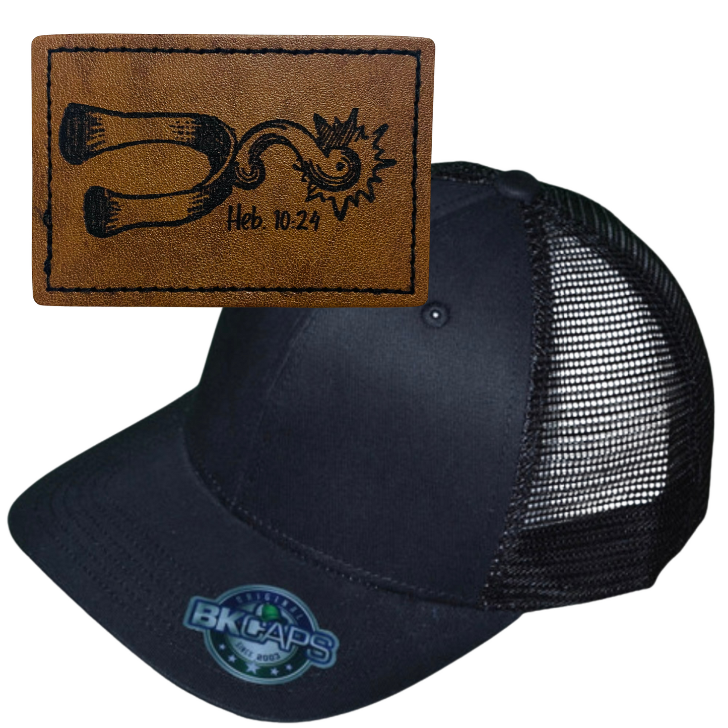 SPUR LEATHER PATCH HAT