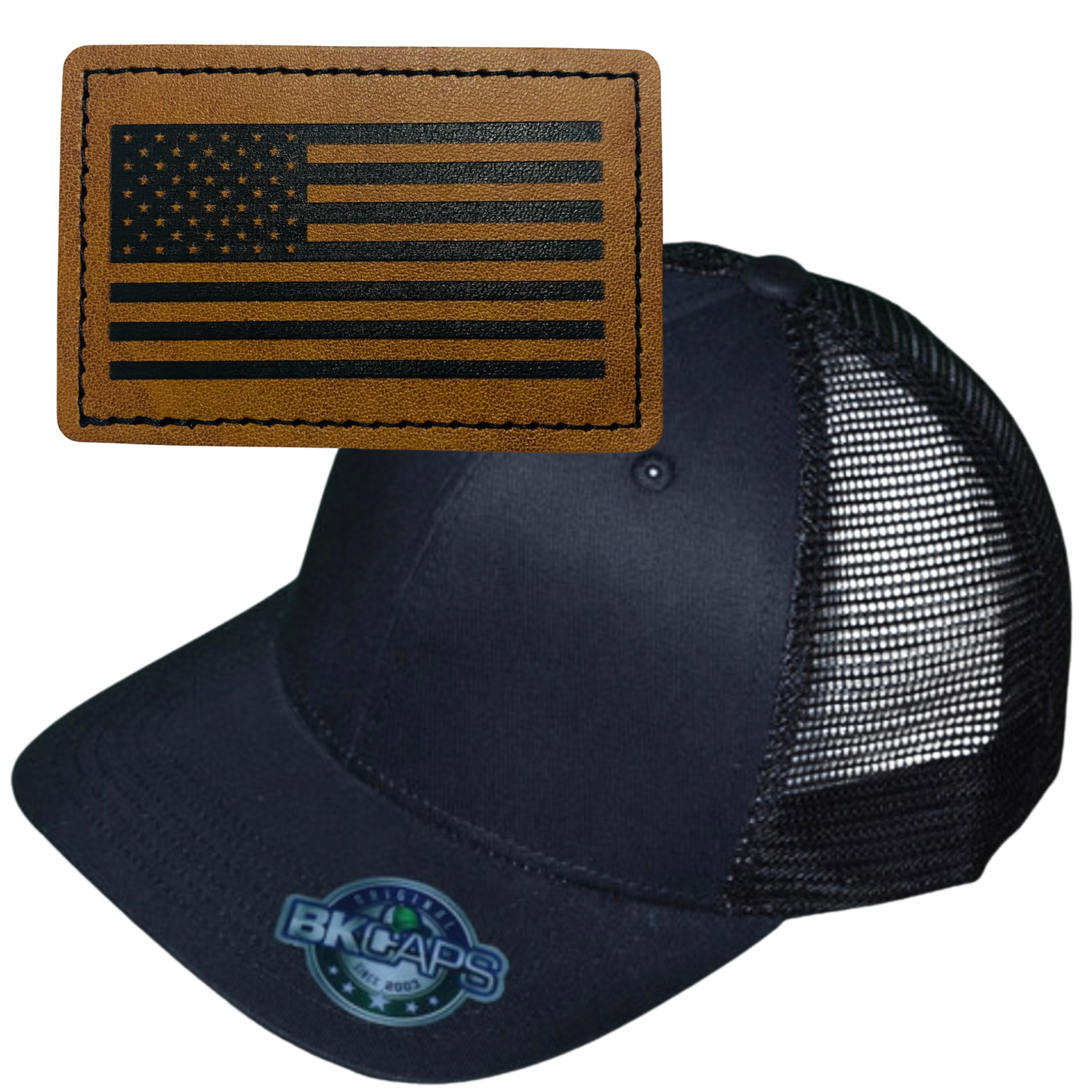 FLAG LEATHER PATCH HAT