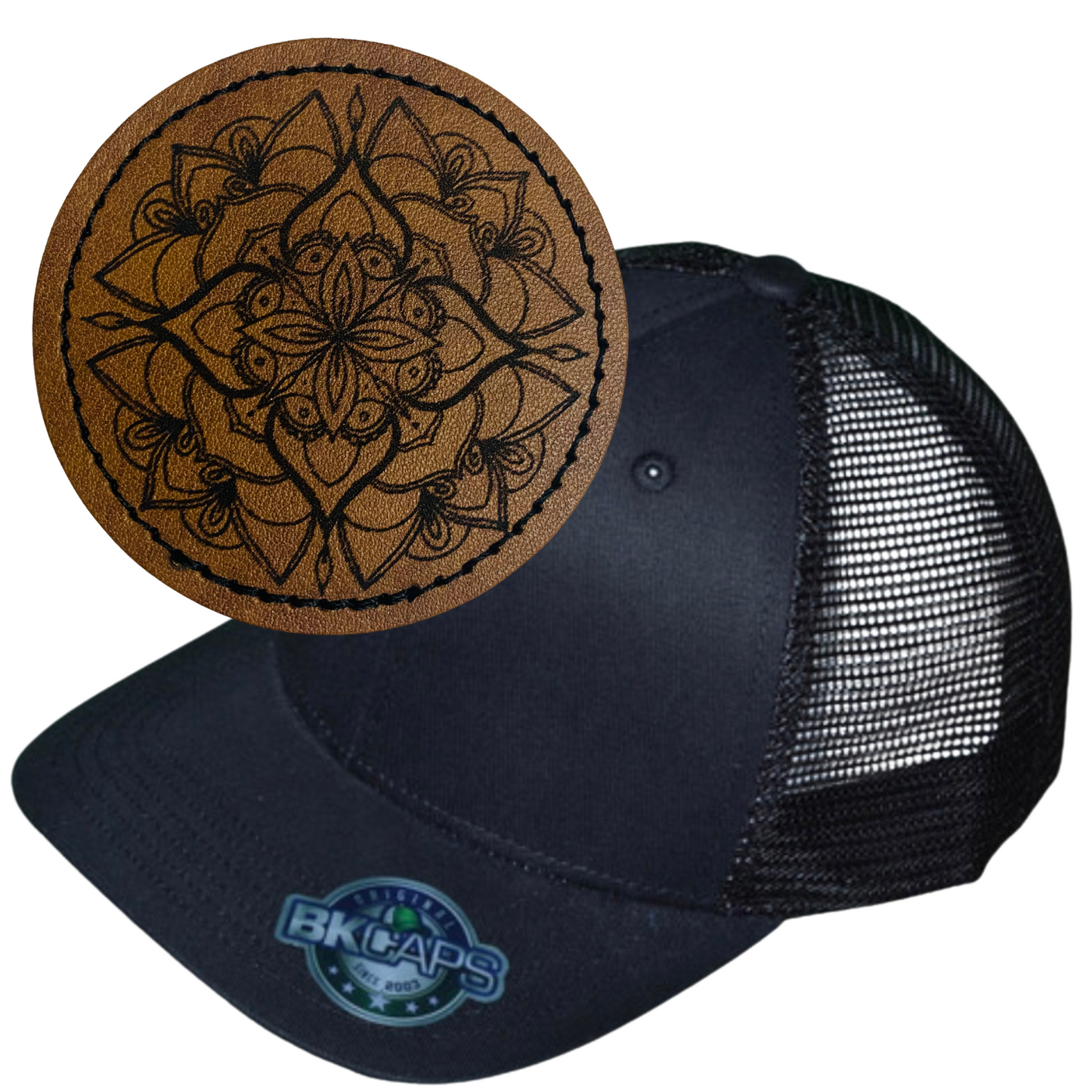 MANDALA LEATHER PATCH HAT