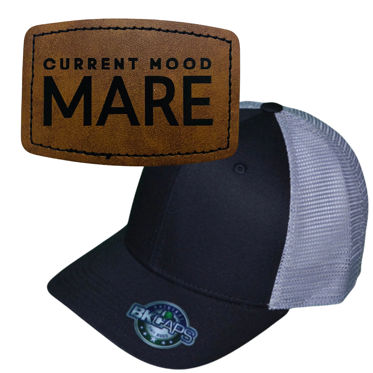 MARE LEATHER PATCH HAT