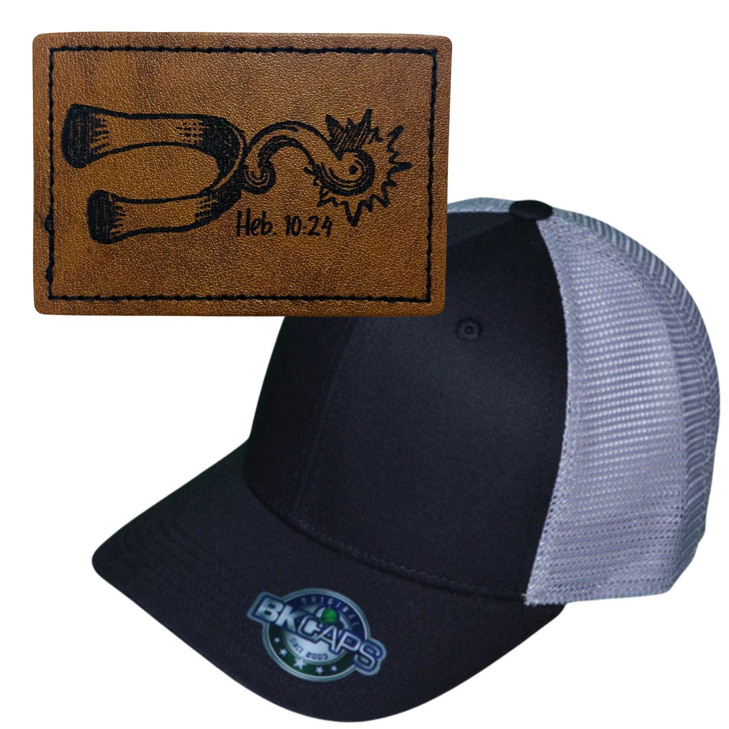 SPUR LEATHER PATCH HAT